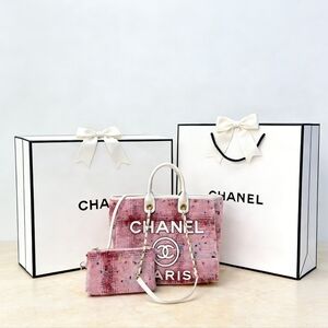 <AUTHENTIC>Chanel Deauville Tote Bag